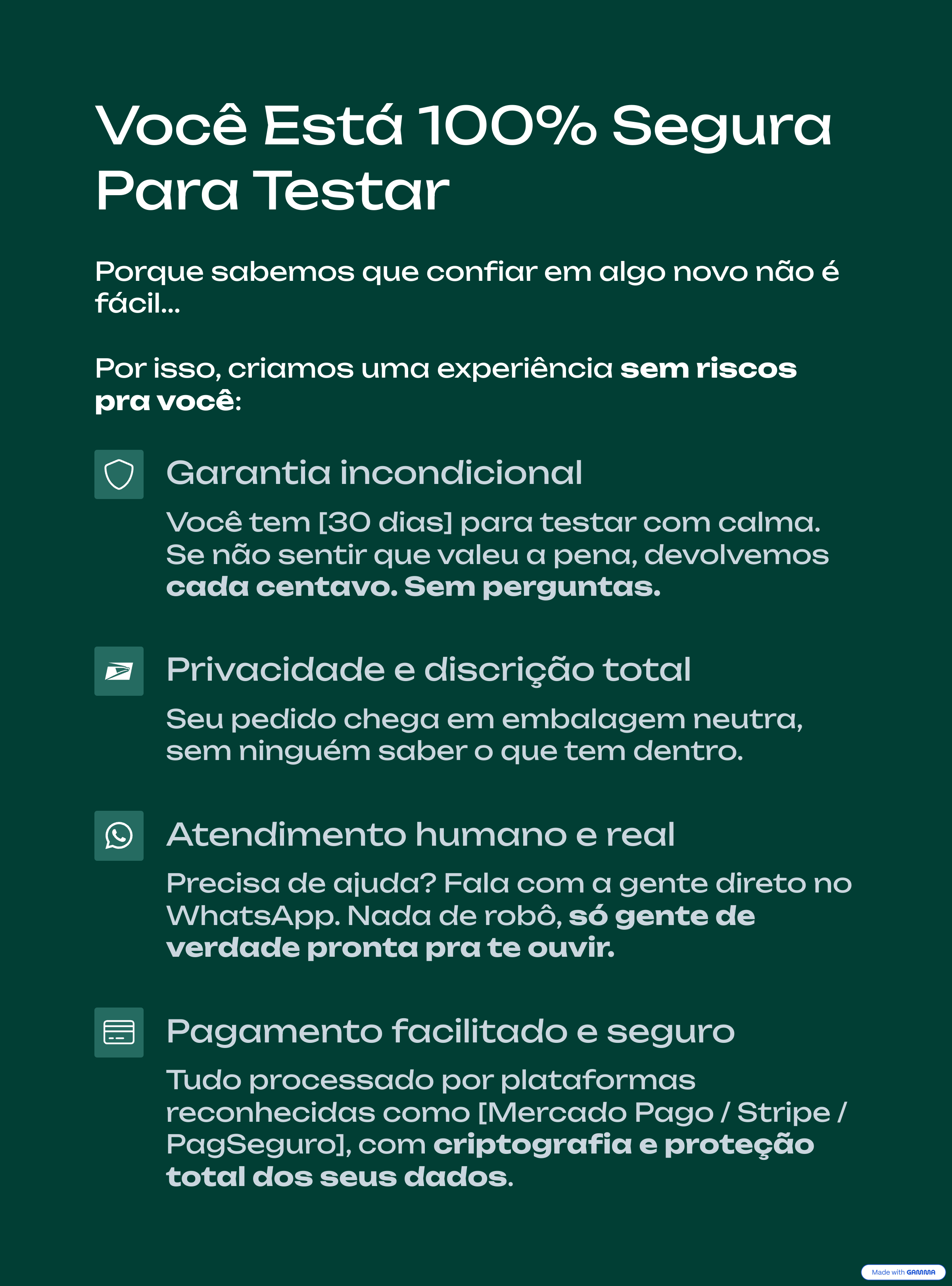 Você está segura